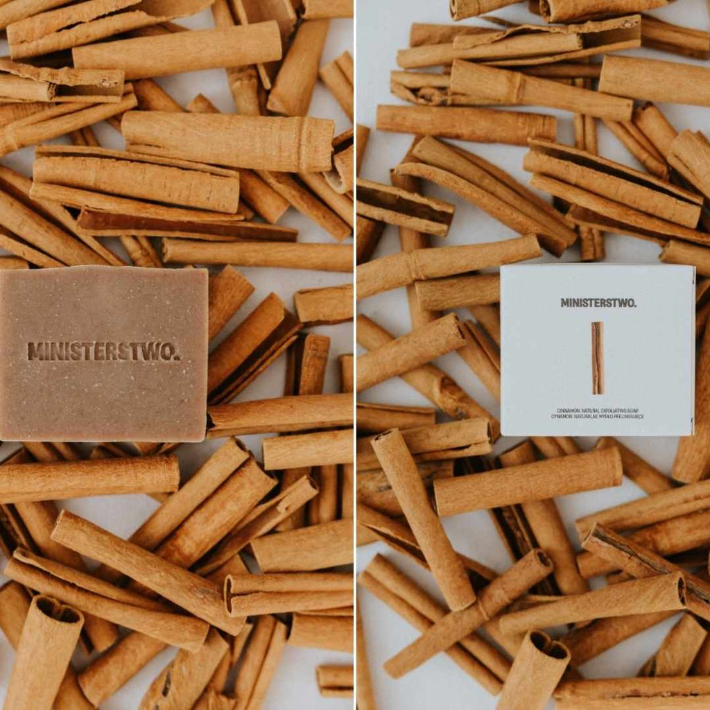 CINNAMON: Natural Exfoliating Soap Bar 100g