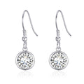 Crystal Drop Earrings Created with Zircondia® Crystals