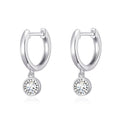 Crystal Hoop Earrings Created with Zircondia® Crystals