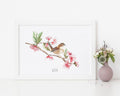 Wren British Garden Bird Personalised Print