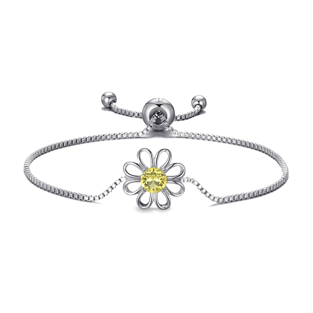 Daisy Crystal Friendship Slider Bracelet Created with Zircondia® Crystals