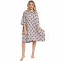 OLIVIA ROCCO Ladies Highland Cow Cream Baggy Nightdress Oversized T Shirt Nightshirt 100% Cotton Super Soft Cosy Home Loungewear