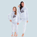 OLIVIA ROCCO Matching Mother Daughter Koala Bear Hooded Pyjama Set Plush Fleece Flannel