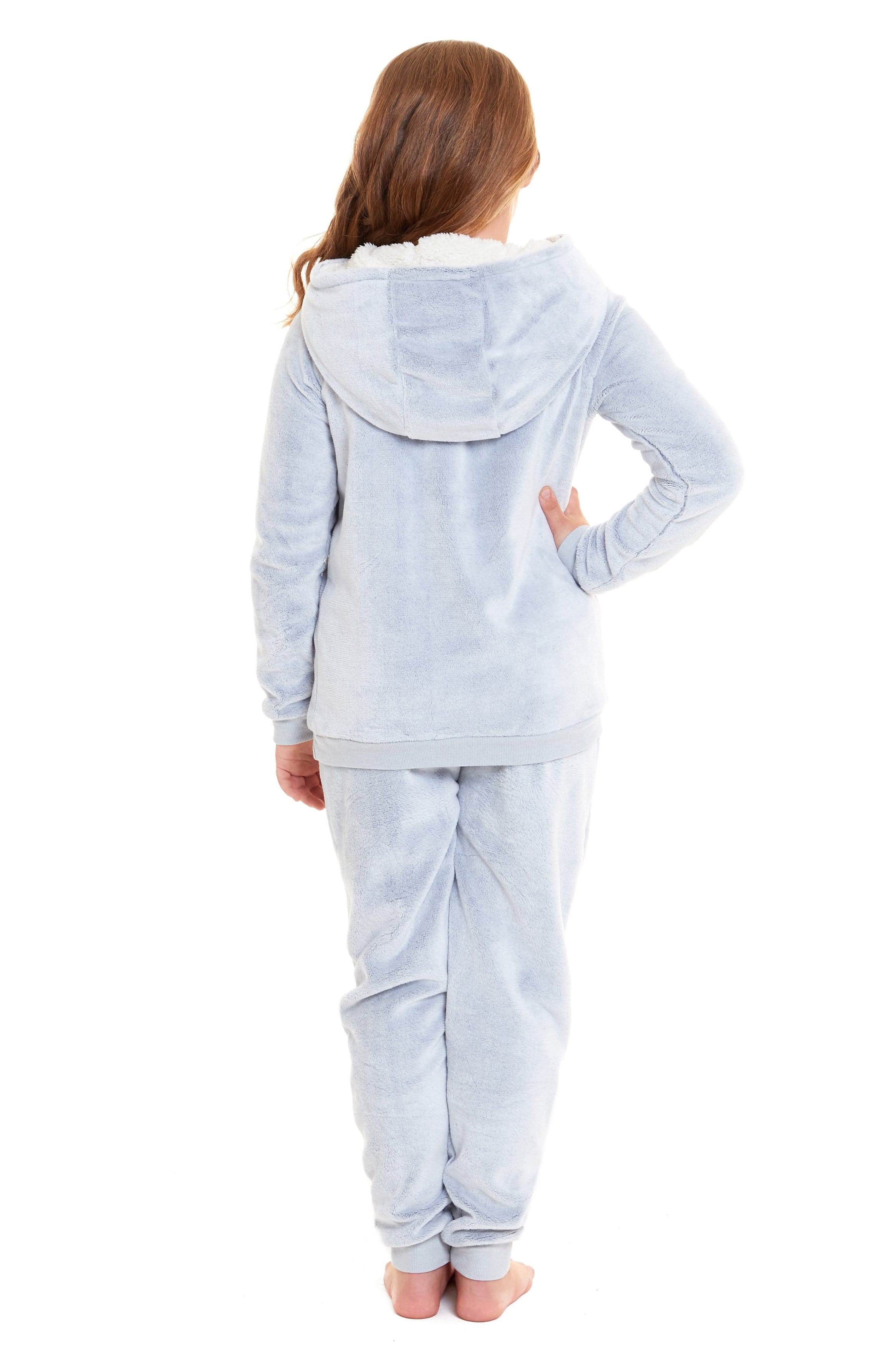 OLIVIA ROCCO Matching Mother Daughter Koala Bear Hooded Pyjama Set Plush Fleece Flannel
