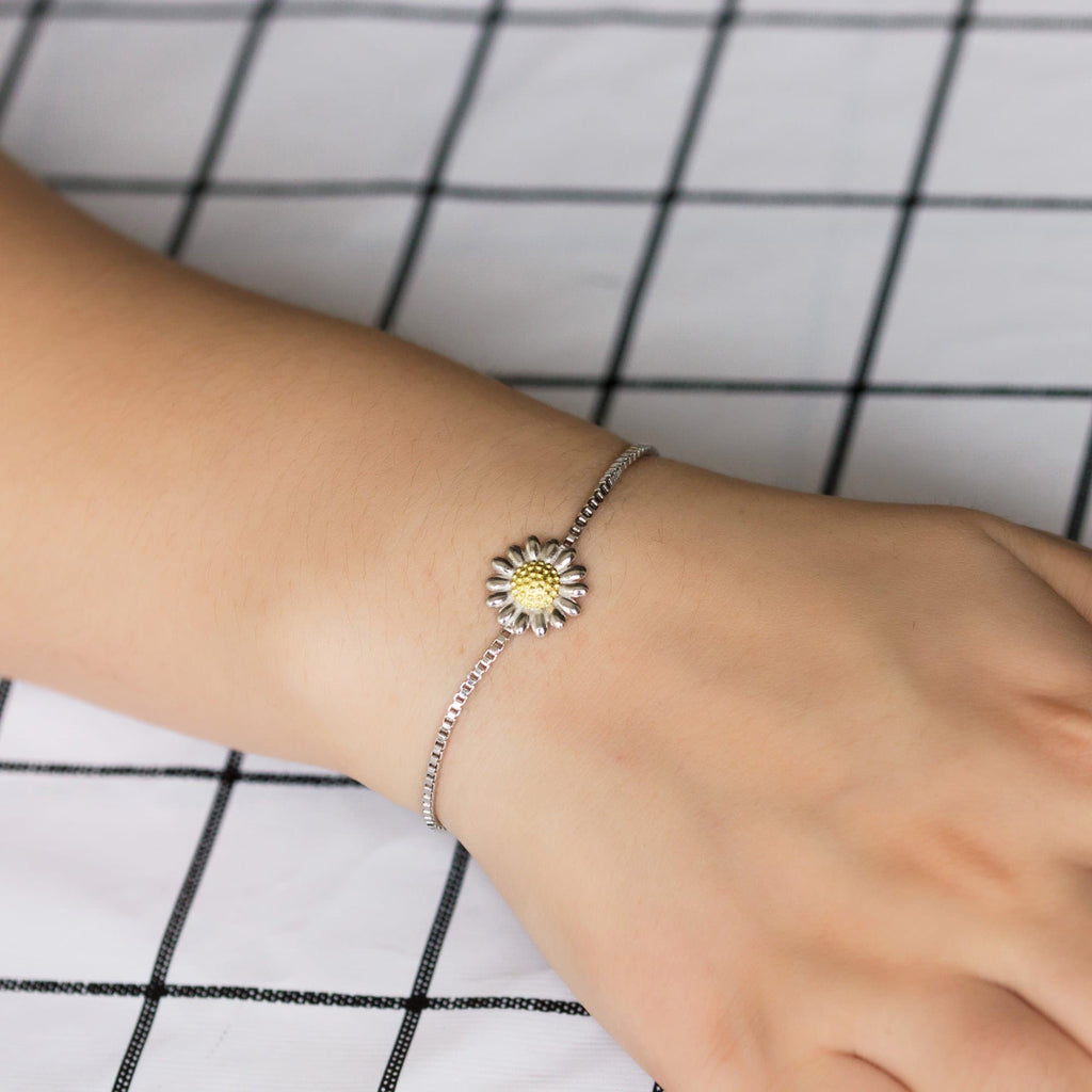 Daisy Friendship Slider Bracelet Created with Zircondia® Crystals