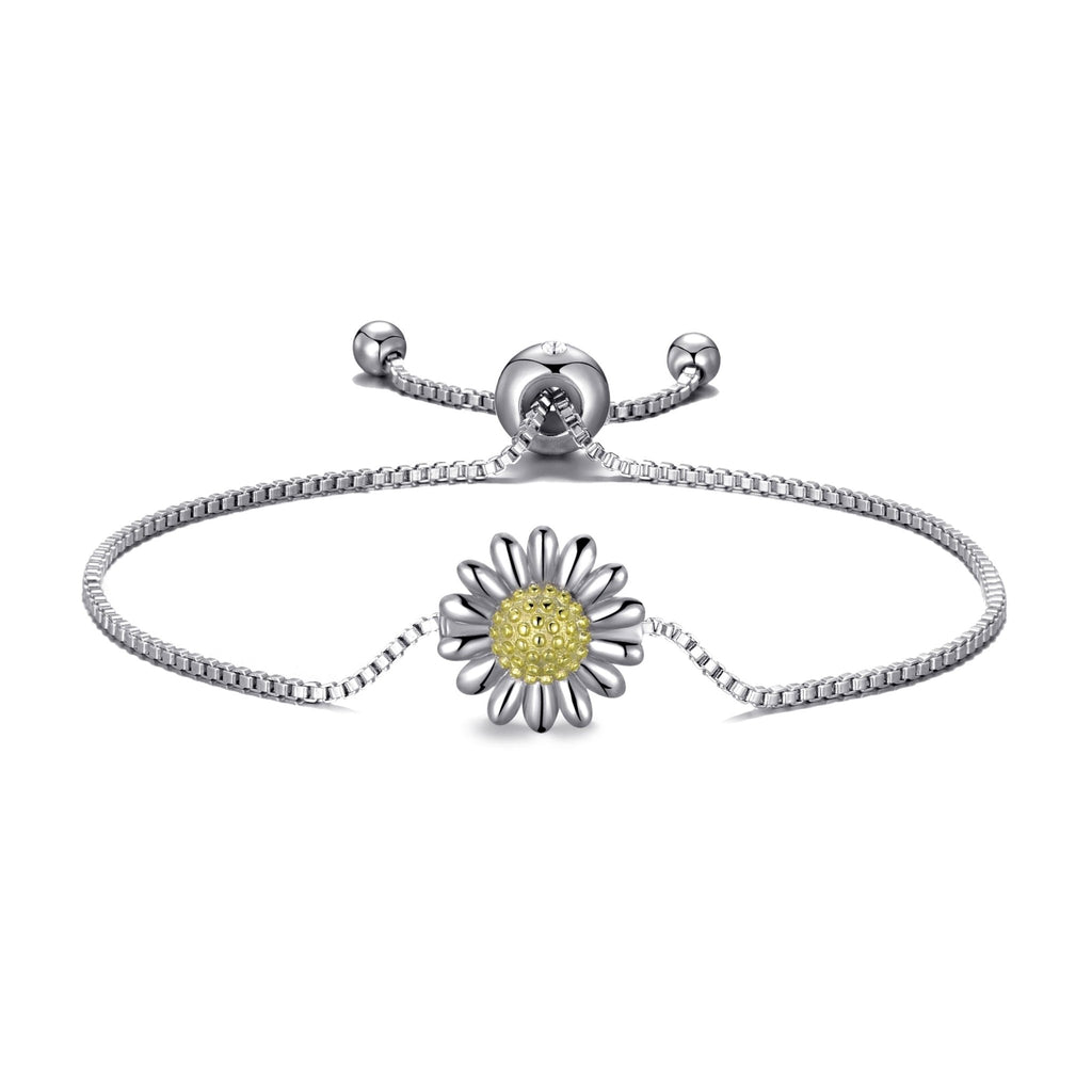 Daisy Friendship Slider Bracelet Created with Zircondia® Crystals