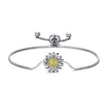 Daisy Friendship Slider Bracelet Created with Zircondia® Crystals