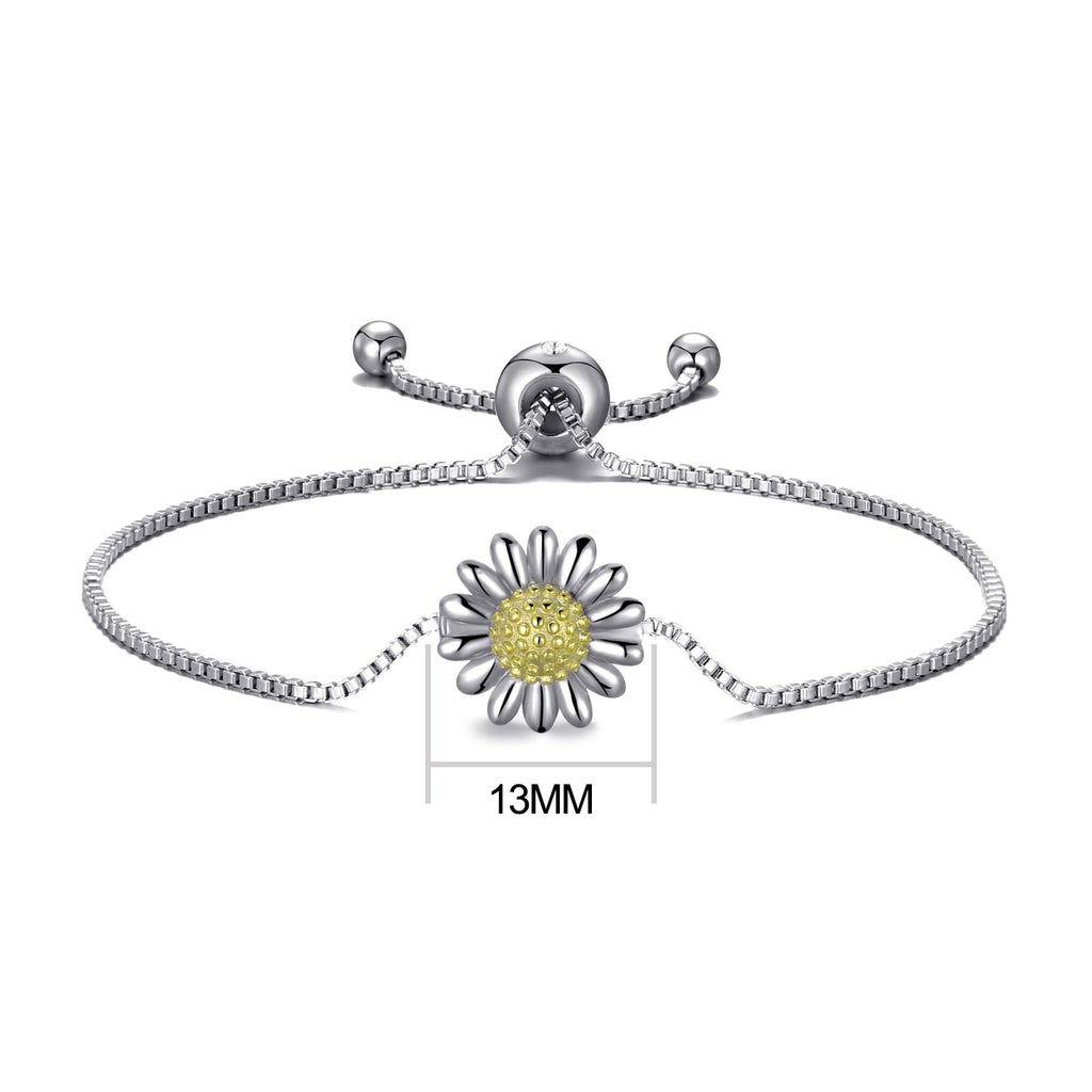 Daisy Friendship Slider Bracelet Created with Zircondia® Crystals