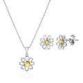 Daisy Set Created with Zircondia® Crystals