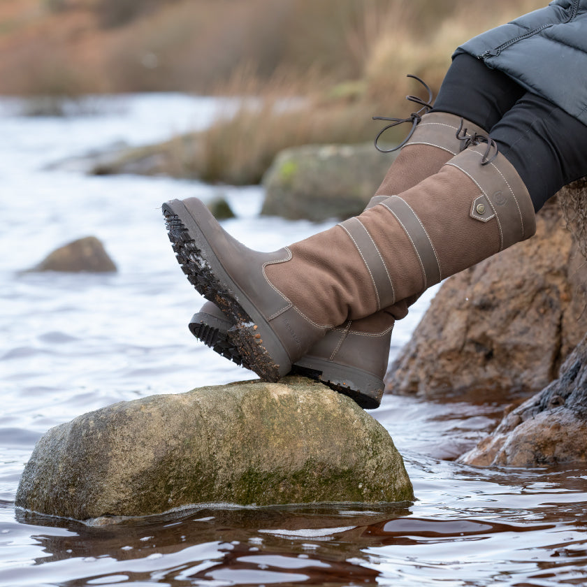 Dakota Waterproof Country Boots - Brown - Standard Calf or Wide Calf