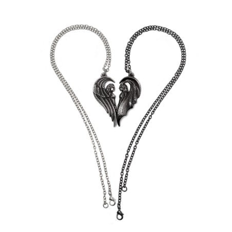 Couple Necklace Angel Demon Magnetic Gothic Set