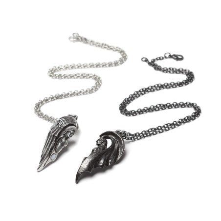 Couple Necklace Angel Demon Magnetic Gothic Set