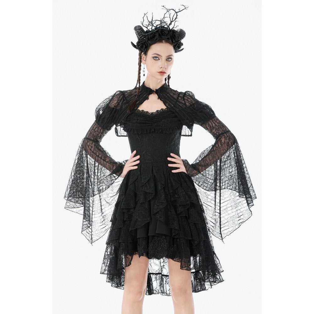 Dark in Love Elara Gothic Versatile Lace Shoulder Cape