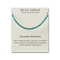 December Birthstone Friendship Slider Bracelet with Blue Topaz Zircondia® Crystals