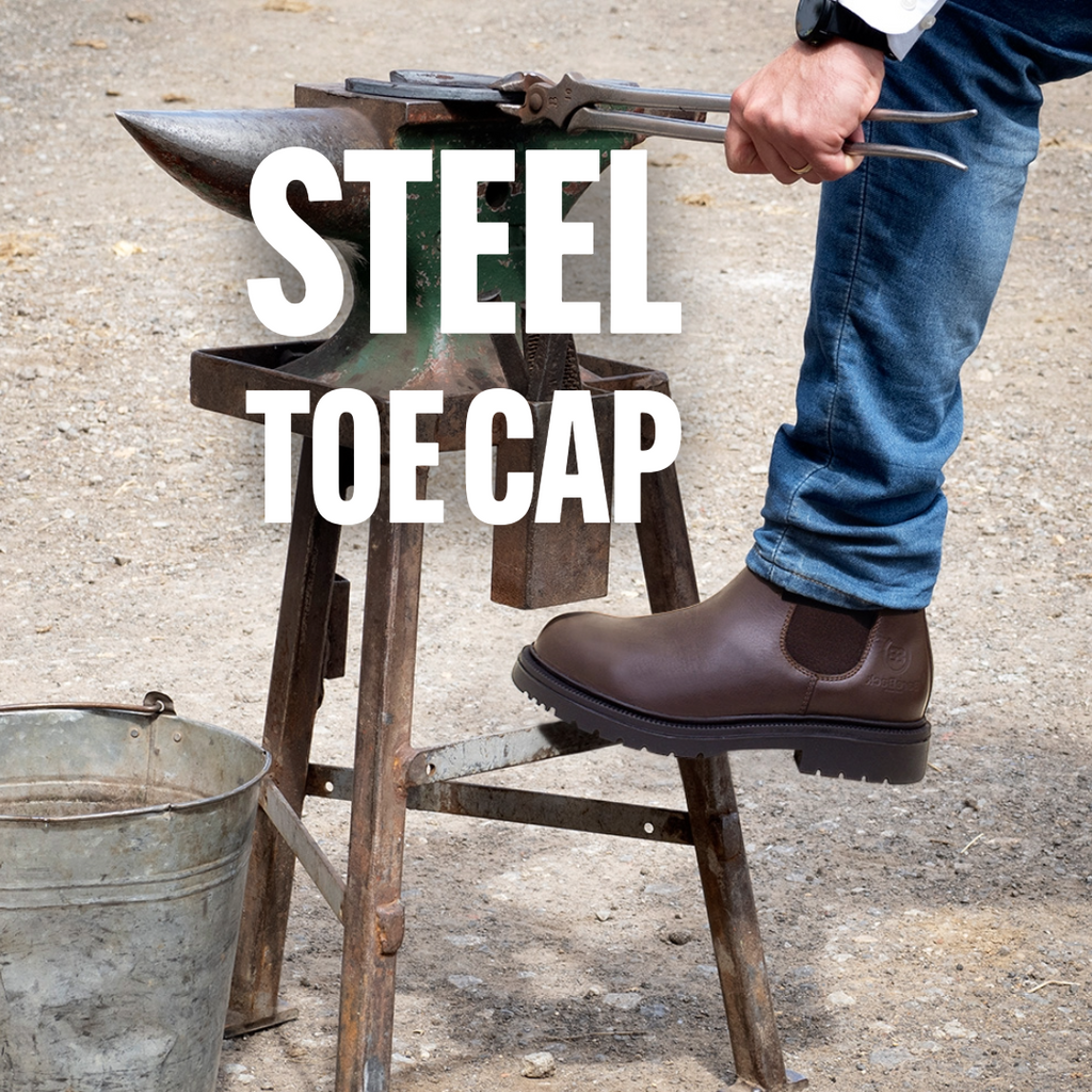 Detroit Steel Toe Cap Work Boots - Black