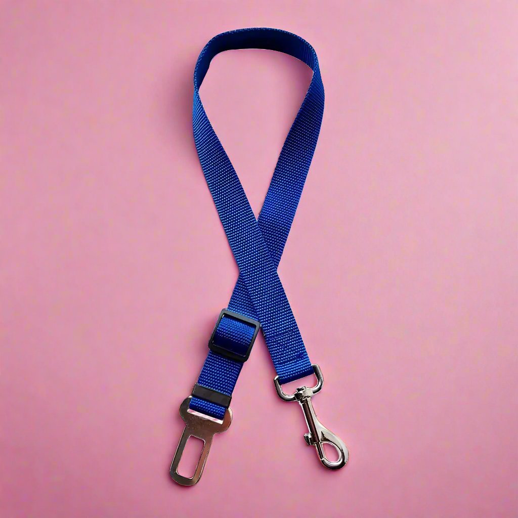 Dog Seat Belt Restraint - Royal Blue