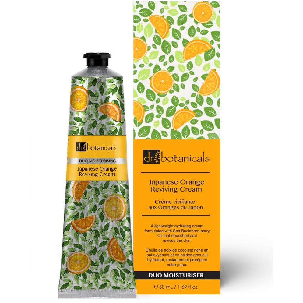 Dr Botanicals Japanese Orange Reviving Face and Hand Cream 50ml Vegan
