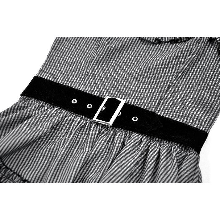 Dark in Love Striped Gothic Mini Dress