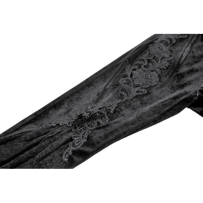 Dark in Love Erzebeth Velvet Lace Flare Trousers - Size UK 16 Left Only!