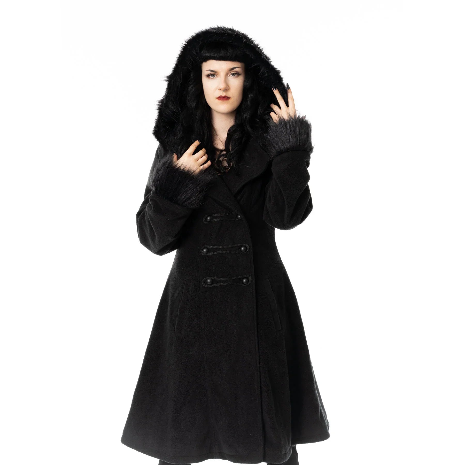 Poizen Industries Eirwen Coat - Black