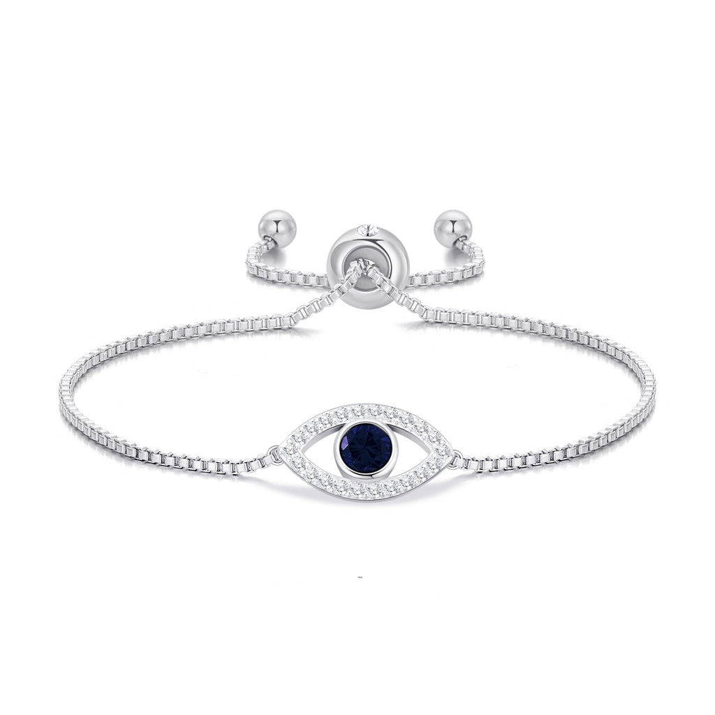 Evil Eye Friendship Slider Bracelet Created with Zircondia® Crystals