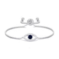 Evil Eye Friendship Slider Bracelet Created with Zircondia® Crystals