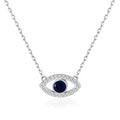 Evil Eye Necklace Created with Zircondia® Crystals