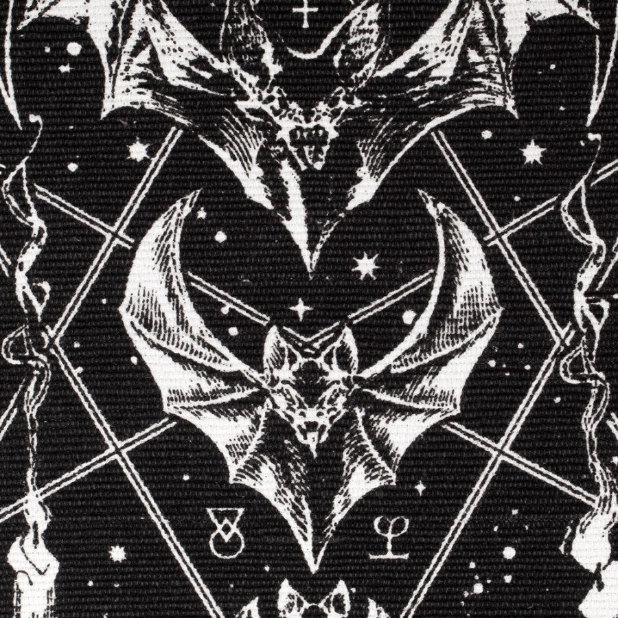 Bat Moon Phase Rug Gothic Cotton Wall Floor Decor