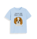 Royal Snuggles: Sustainable Baby Tee with Cavalier Cuteness