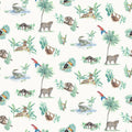 Rainforest Tropical Wildlife - Children's Curtain Fabric