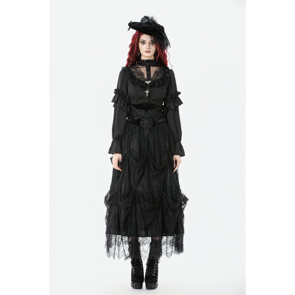 Dark in Love Gloriana Draped Maxi Skirt