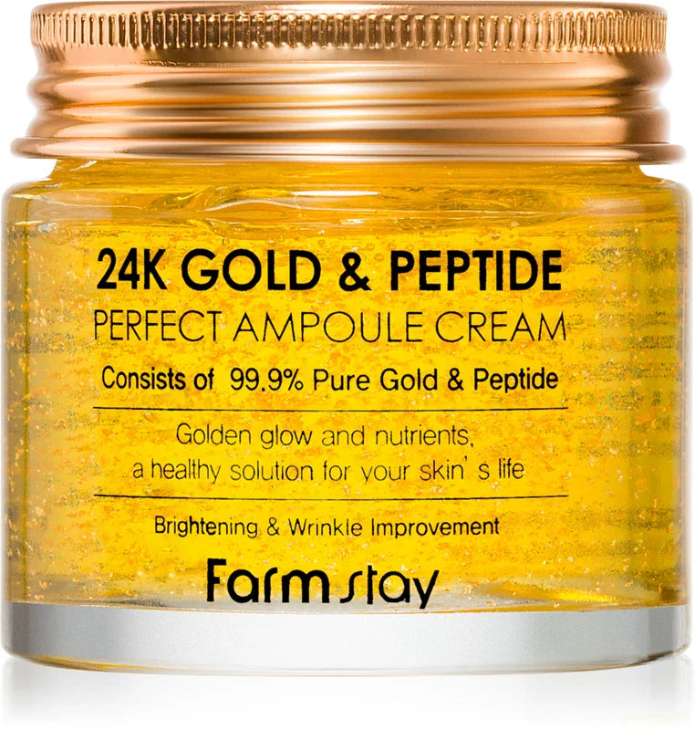 Farmstay 24K Gold & Peptide Perfect Ampoule Cream 80ml