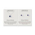February (Amethyst) Birthstone Necklace & Earrings Set Created with Zircondia® Crystals