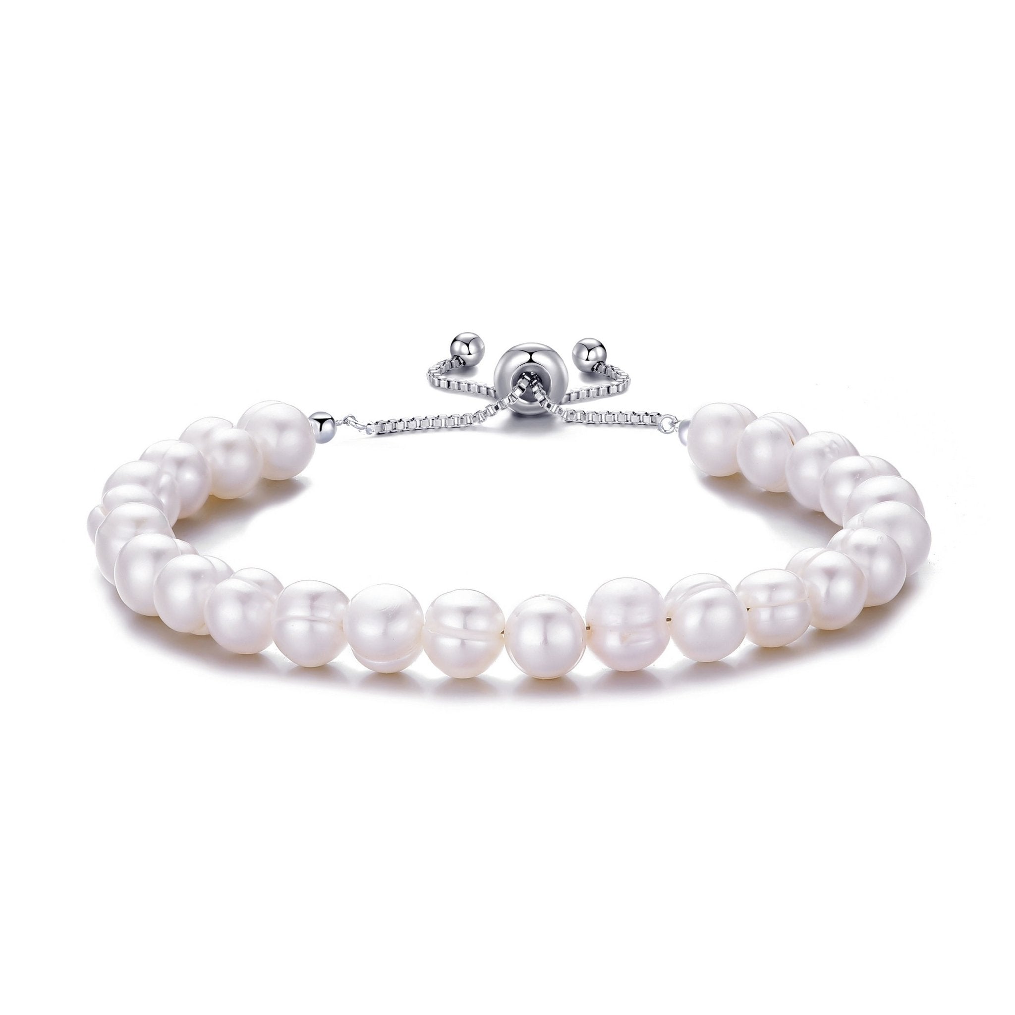 Freshwater Baroque Pearl Friendship Slider Bracelet