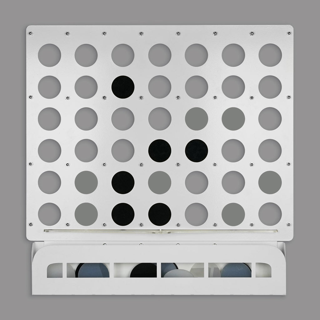 White Four in a Row Wall Game