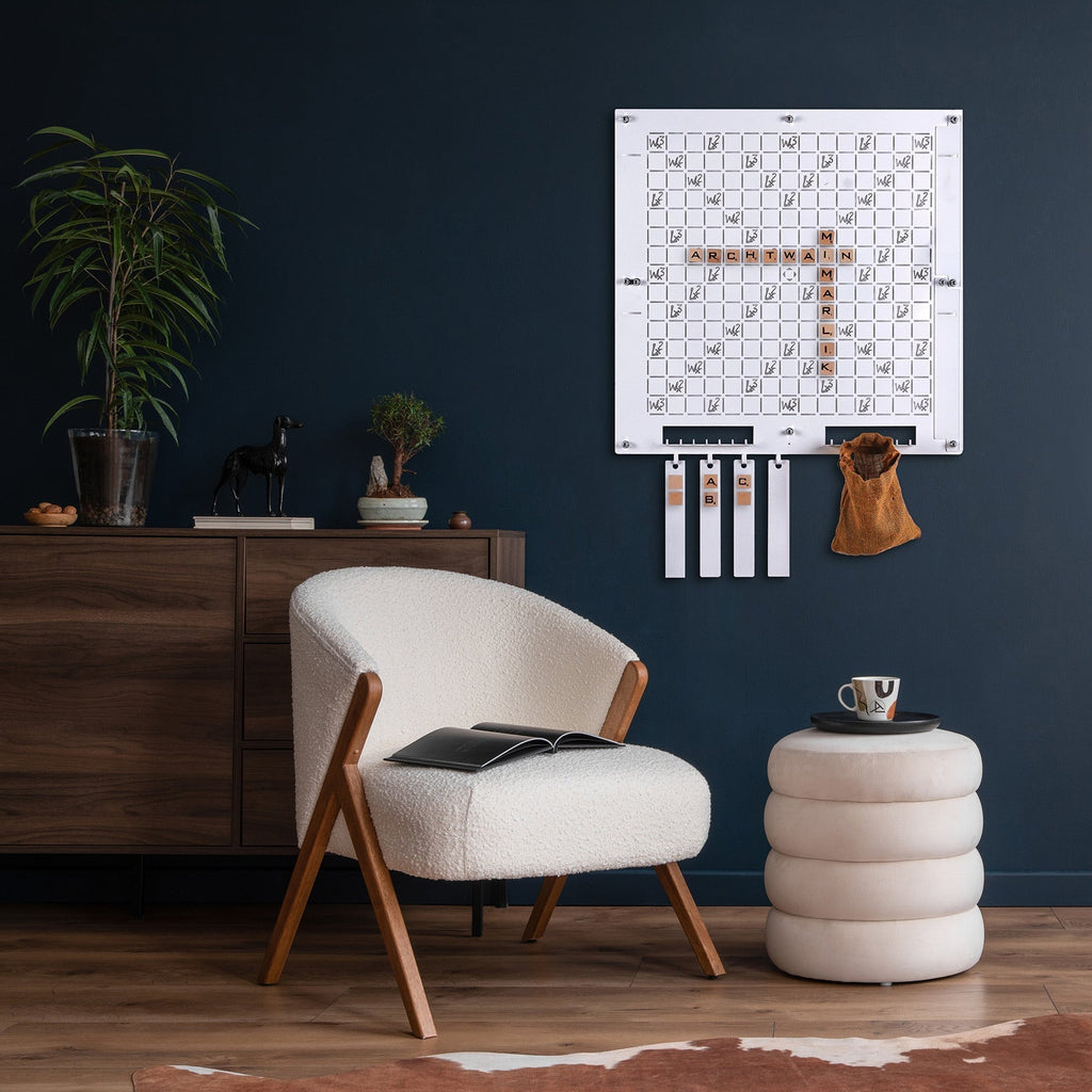 White Words Wall Game