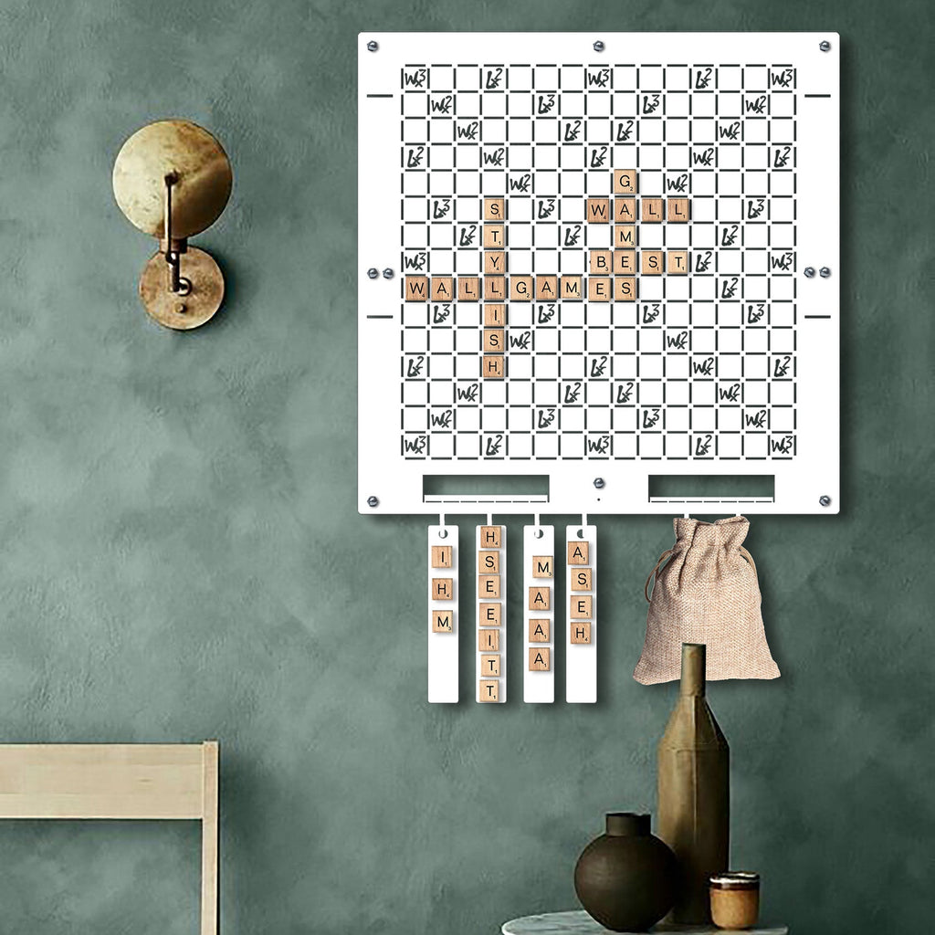 White Words Wall Game