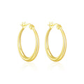 18k Gold Plated 20mm Hoop Earrings