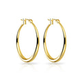 18k Gold Plated 30mm Hoop Earrings
