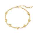 18k Gold Plated Ball Bracelet