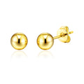 18k Gold Plated Ball Stud Earrings