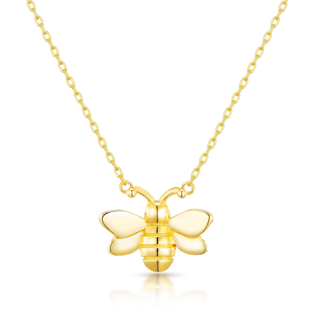 18k Gold Plated Bumble Bee Necklace
