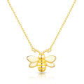 18k Gold Plated Bumble Bee Necklace