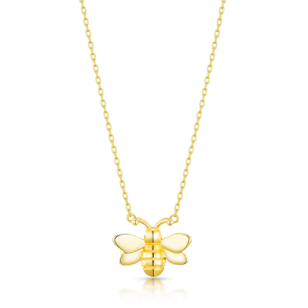18k Gold Plated Bumble Bee Necklace