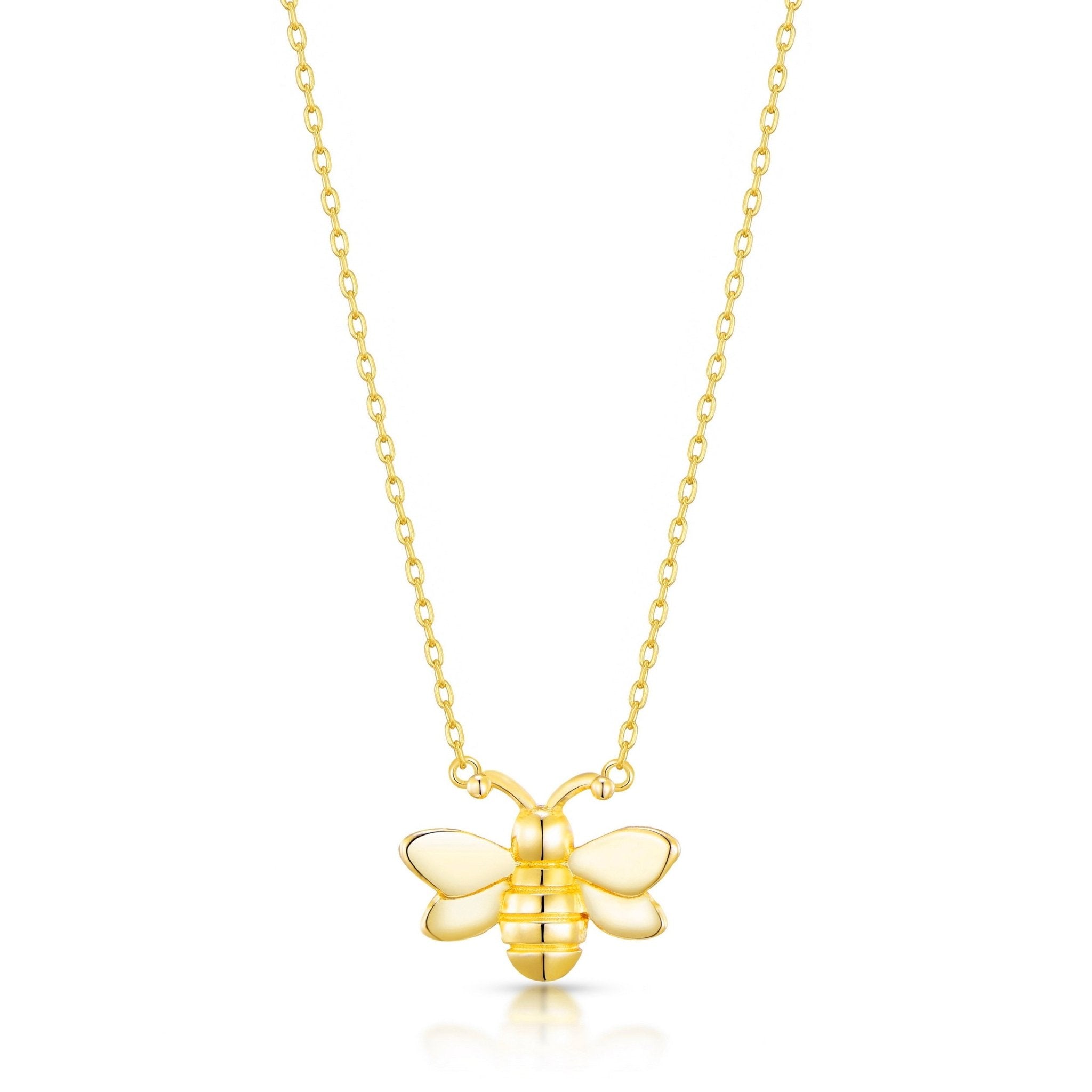 18k Gold Plated Bumble Bee Necklace