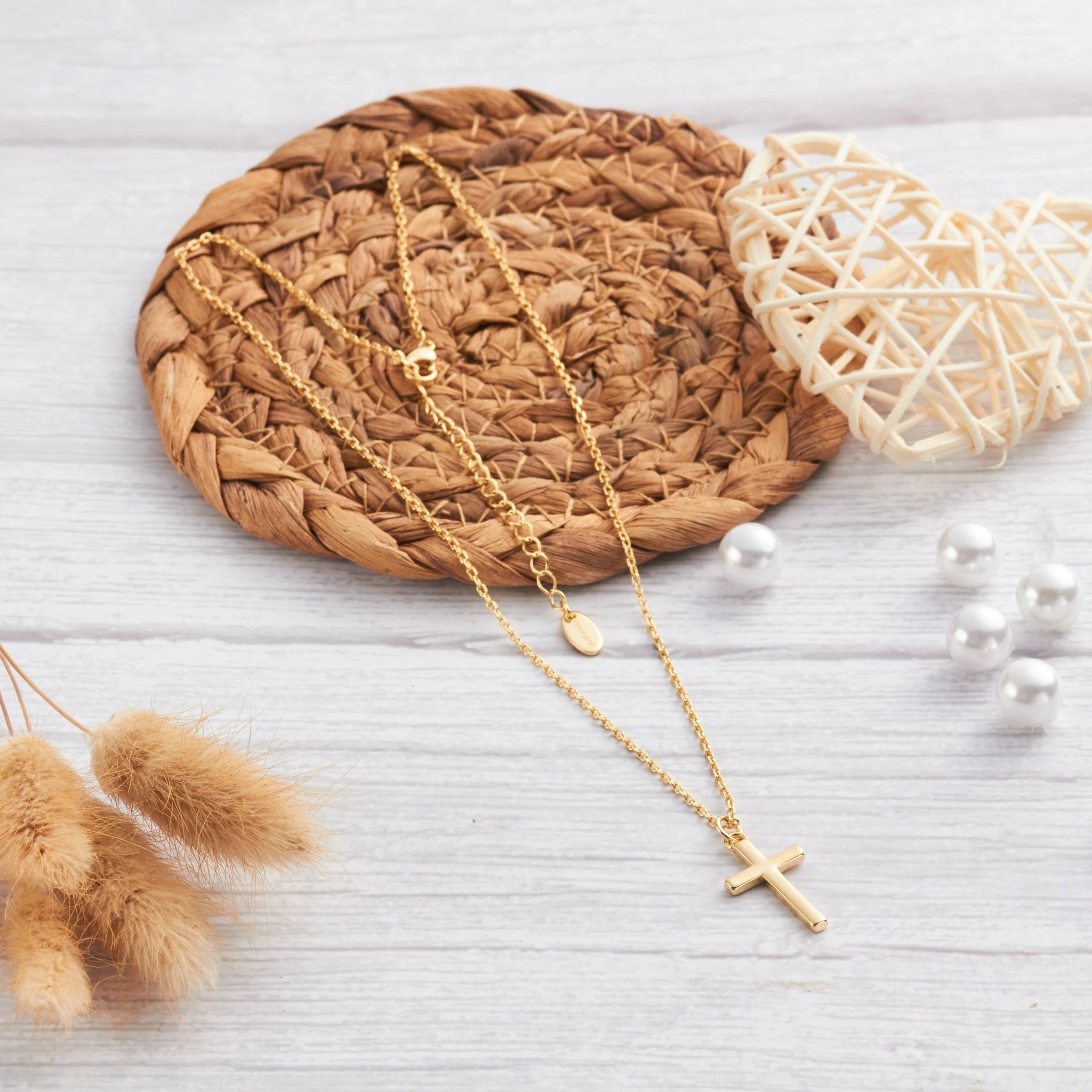18k Gold Plated Cross Necklace