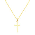 18k Gold Plated Cross Necklace