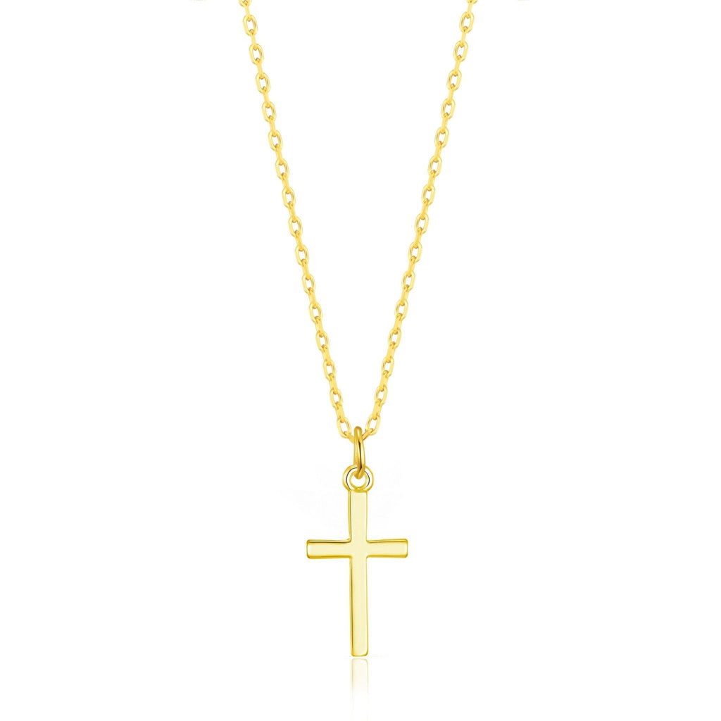 18k Gold Plated Cross Necklace