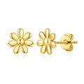18k Gold Plated Daisy Earrings