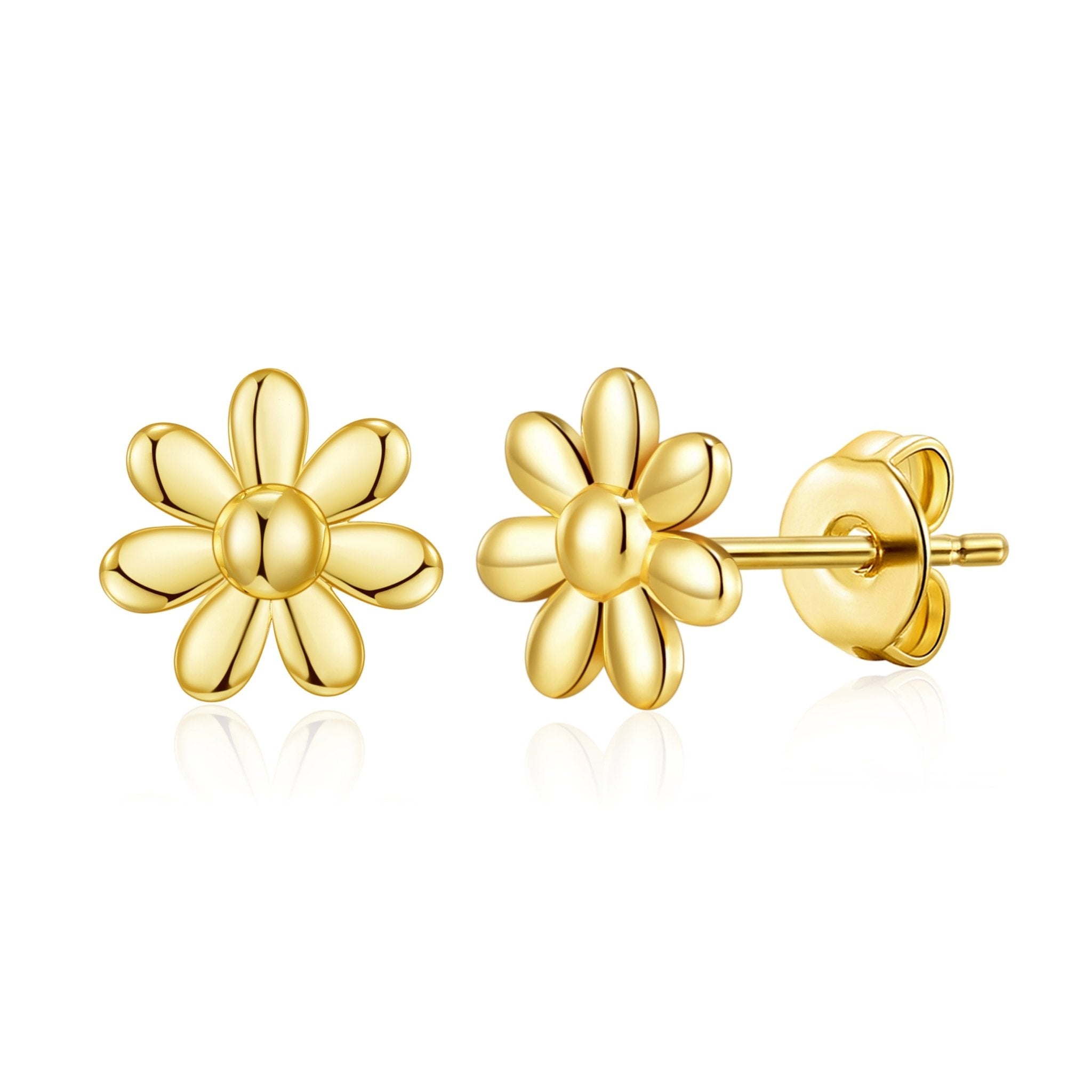 18k Gold Plated Daisy Earrings